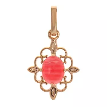 LJ Кулон с родохрозитом "Констанция"