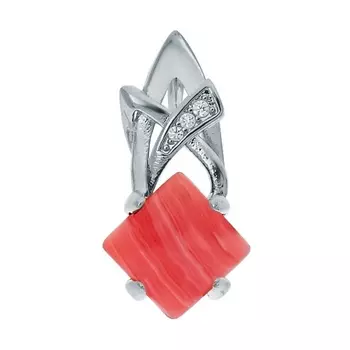 LJ Кулон с родохрозитом "Нимфа"