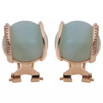 LJ Серьги с амазонитом "Элана'