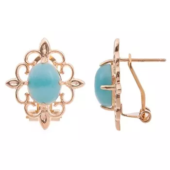 LJ Серьги с амазонитом "Констанция"