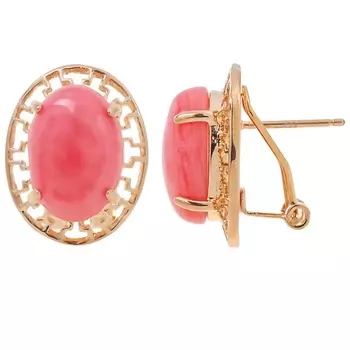 LJ Серьги с родохрозитом "Греческие"