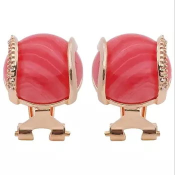 LJ Серьги с родохрозитом "Элана'