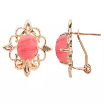 LJ Серьги с родохрозитом "Констанция"