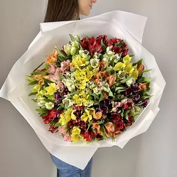 ЛЭТУАЛЬ FLOWERS Букет из Альстромерии 55 шт.