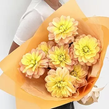 ЛЭТУАЛЬ FLOWERS Букет из георгин 7 шт.