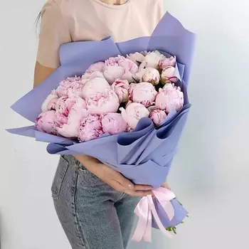 ЛЭТУАЛЬ FLOWERS Букет из пионов 25 шт.