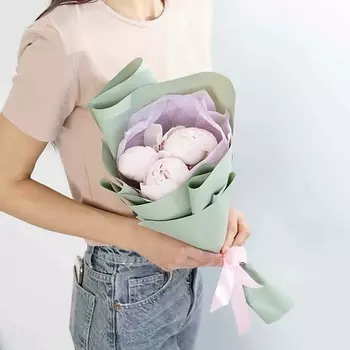 ЛЭТУАЛЬ FLOWERS Букет из пионов 3 шт.