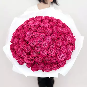 ЛЭТУАЛЬ FLOWERS Букет из розовых роз Шангрила 101 шт