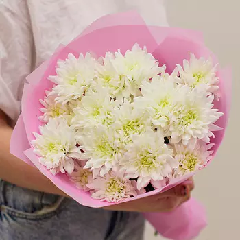 ЛЭТУАЛЬ FLOWERS Букет "Симфония" из белых хризантем