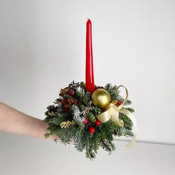 ЛЭТУАЛЬ FLOWERS Новогодняя композиция "Рождественское утро"