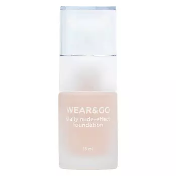 ЛЭТУАЛЬ Легкий тональный крем естественный эффект WEAR&GO Daily nude-effect foundation