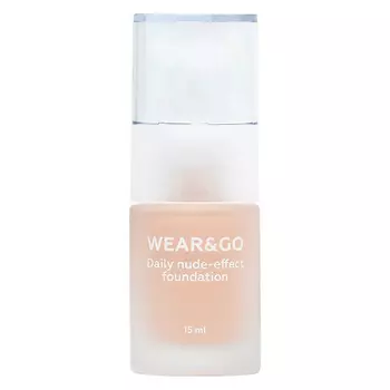 ЛЭТУАЛЬ Легкий тональный крем естественный эффект WEAR&GO Daily nude-effect foundation