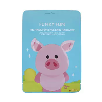 ЛЭТУАЛЬ Маска для сияния кожи лица "Свинка" FUNKY FUN