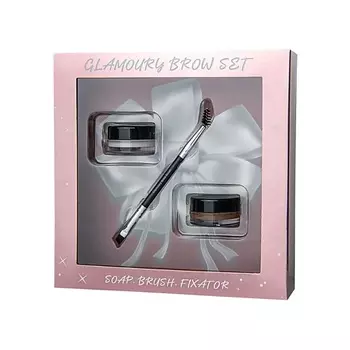 ЛЭТУАЛЬ Набор для макияжа бровей "GLAMOURY BROW SET"