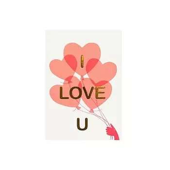 ЛЭТУАЛЬ Открытка "I LOVE U"