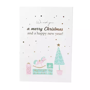 ЛЭТУАЛЬ Открытка «We wish you a merry Christmas»