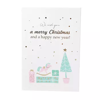 ЛЭТУАЛЬ Открытка «We wish you a merry Christmas»