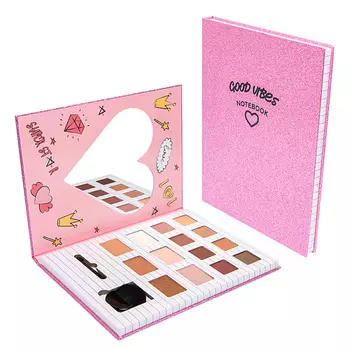 ЛЭТУАЛЬ Палетка для макияжа "GOOD VIBES NOTEBOOK"