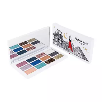 ЛЭТУАЛЬ Палетка теней для век, 12 цветов NIGHT IN PARIS