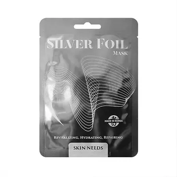 ЛЭТУАЛЬ Серебристая фольгированная маска с эффектом сауны SKIN NEEDS