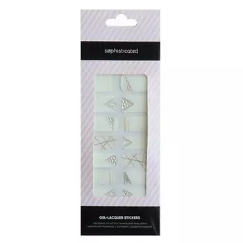 ЛЭТУАЛЬ SOPHISTICATED Наклейки на ногти имитация гель-лака GOLD