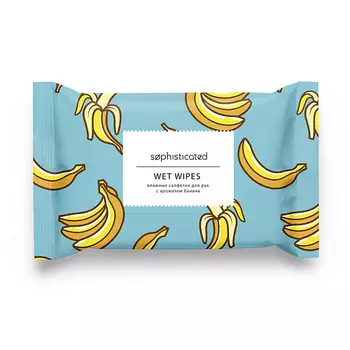 ЛЭТУАЛЬ SOPHISTICATED Влажные салфетки для рук с ароматом банана