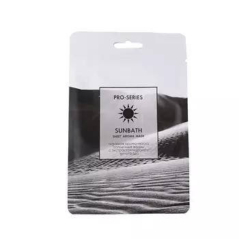 ЛЭТУАЛЬ Тканевая арома-маска "солнечные ванны" с экстрактом морского винограда