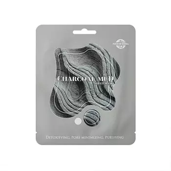 ЛЭТУАЛЬ Тканевая маска с углём и глиной SKIN NEEDS