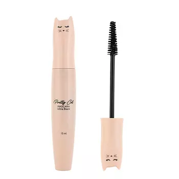ЛЭТУАЛЬ Тушь с эффектом удлинения ультрачёрная PRETTY CAT