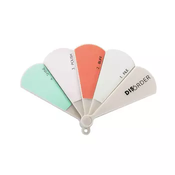 ЛЭТУАЛЬ Веерный блок для полировки ногтей DISORDER