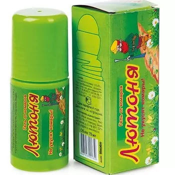 ЛЮТОНЯ Гель-роллер от комаров, мокрецов, москитов, мошек, слепней, блох 75.0