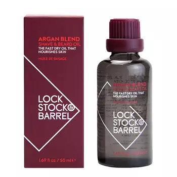 LOCK STOCK & BARREL Аргановое масло для бритья и ухода за бородой Argan Blend Shave Oil