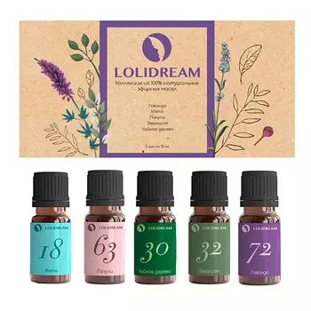 LOLIDREAM Набор натуральных эфирных масел Баланс 10.0