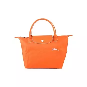 LONGCHAMP Сумка Canvas With Leather Dumpling Bag Handbag Trumpets Women's Orange