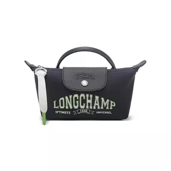 LONGCHAMP Сумка Fabric Cow Leather Dumpling Bag Handbags Regular Women's Navy