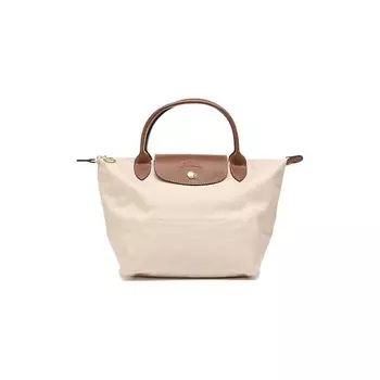 LONGCHAMP Сумка Le Pliage Canvas With Leather Canvas Bag Dumpling Bag Small Size Women's Paper Color