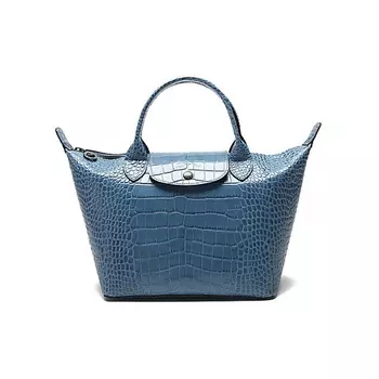 LONGCHAMP Сумка Le Pliage Cuir Cow Leather Dumpling Bag Women's Slate Blue