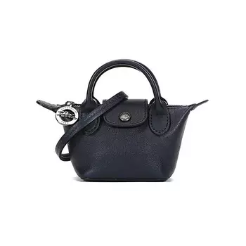 LONGCHAMP Сумка Le Pliage Cuir Sheepskin Handbag Mini Women's Marine Blue