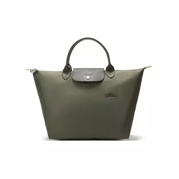 LONGCHAMP Сумка Le Pliage Green Canvas Bag Dumpling Bag Medium Size Women's Forest Color