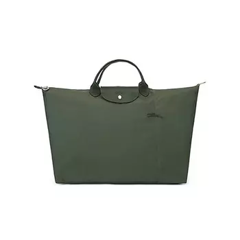 LONGCHAMP Сумка Le Pliage Green Canvas With Leather Canvas Bag Regular Women's Green