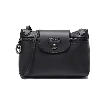 LONGCHAMP Сумка Le Pliage Leather Shoulder Bag Crossbody Bag Women's Black