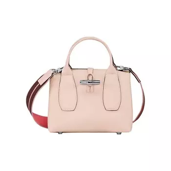 LONGCHAMP Сумка Roseau Calfskin One Shoulder Handbags Small Size Women's Light Pink