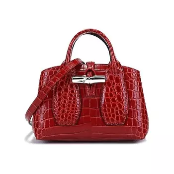 LONGCHAMP Сумка Roseau Cow Leather Handbag Women's Orange Citrus