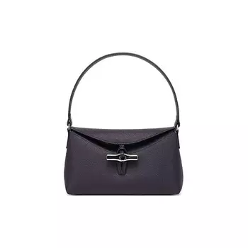 LONGCHAMP Сумка Roseau Grain Cow Leather Handbag Shoulder Bag Women's Purple