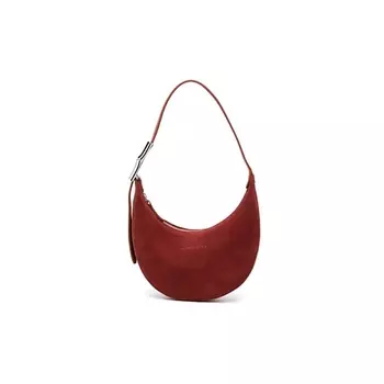 LONGCHAMP Сумка Roseau Suede Calfskin Crescent Bag Women's Red