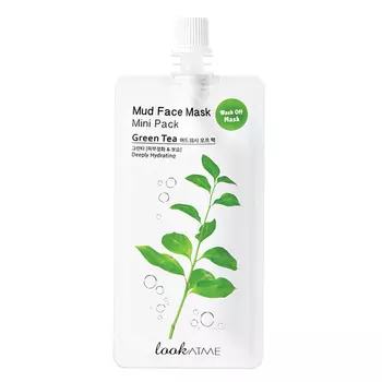LOOK AT ME Маска для лица грязевая для интенсивного увлажнения Зеленый чай Green Tea Mud Face Mask