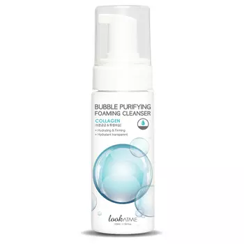 LOOK AT ME Пенка для лица очищающая c коллагеном Bubble Purifying Foaming Cleanser Collagen