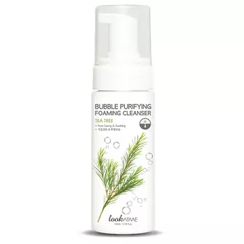 LOOK AT ME Пенка для лица очищающая с экстрактом чайного дерева Bubble Purifying Foaming Cleanser Tea Tree