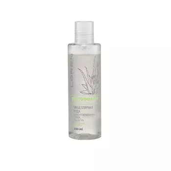 LOREN COSMETIC Мицеллярная вода для снятия макияжа с лица, глаз и губ с экстрактом алоэ вера Phytotherapy