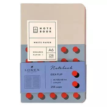 LOREX Блокнот в линию IDEA FLIP A6 128 листов